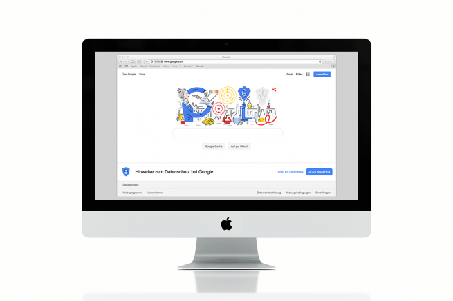 Illustration of Hedwig Kohn for google Doodle