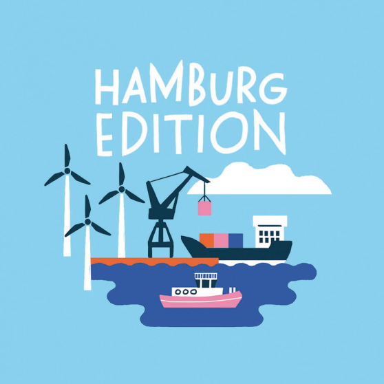 Pattern design of the city of Hamburg
