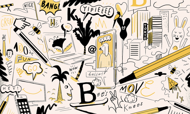 illustration showing the creativity of tokyo