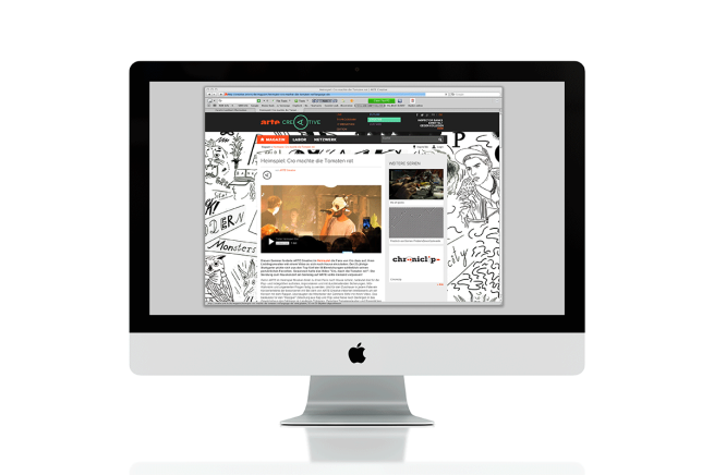 Wallpaper design for arte creative designed by Carolin Loebbert