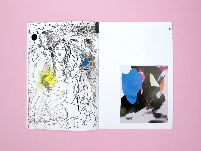 Catalog with artworks created by Carolin Loebbert