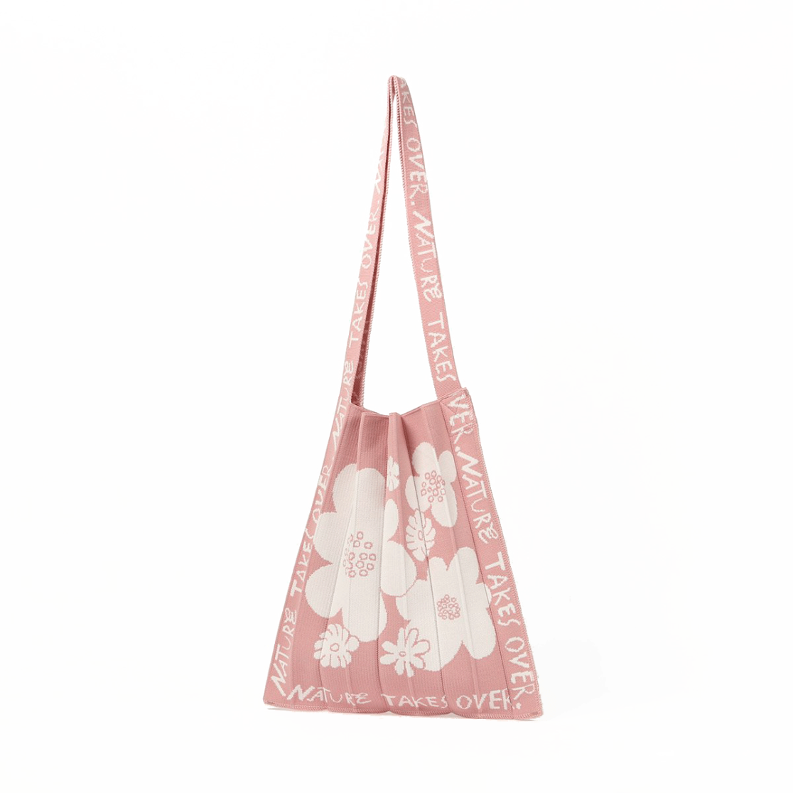 Artwork designed by Visual Artist Carolin Loebbert for Tokyo based company KNT365, which creates kitted bags using threads of recycled polyester, organic cotton, or biodegradable yarn.