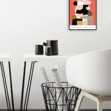 Fine Art Print showing hugging persons, created by Visual Artist Carolin Loebbert.