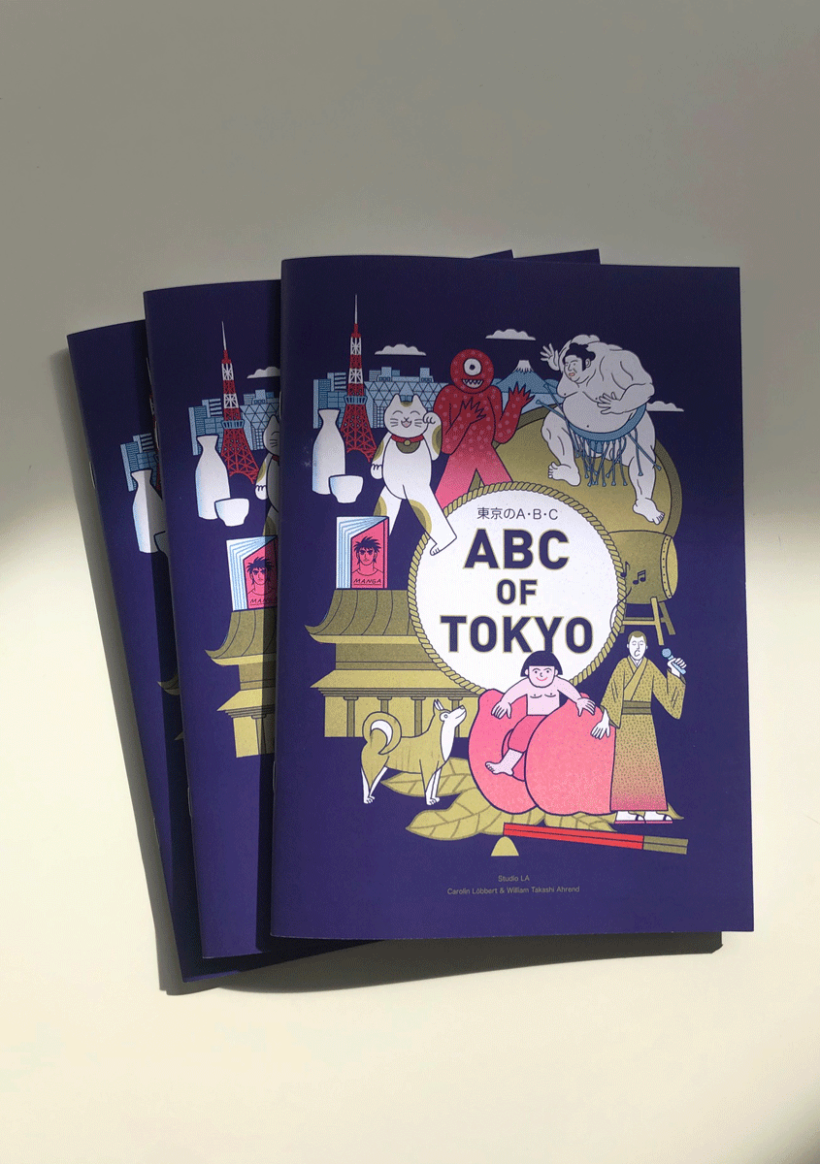 carolin-loebbert-special-edition-abc-of-tokyo-photo-multiple-covers Abc of Tokyo, book about Tokyo illustrated by Visual artist and illustrator Carolin Loebbert.