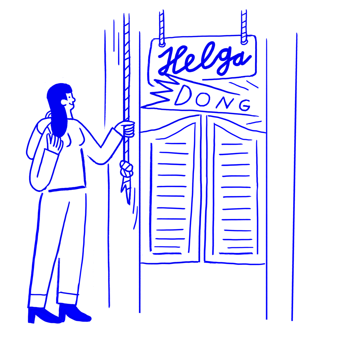 Illustrations for the digital agency HELGA created by visual artist Carolin Loebbert