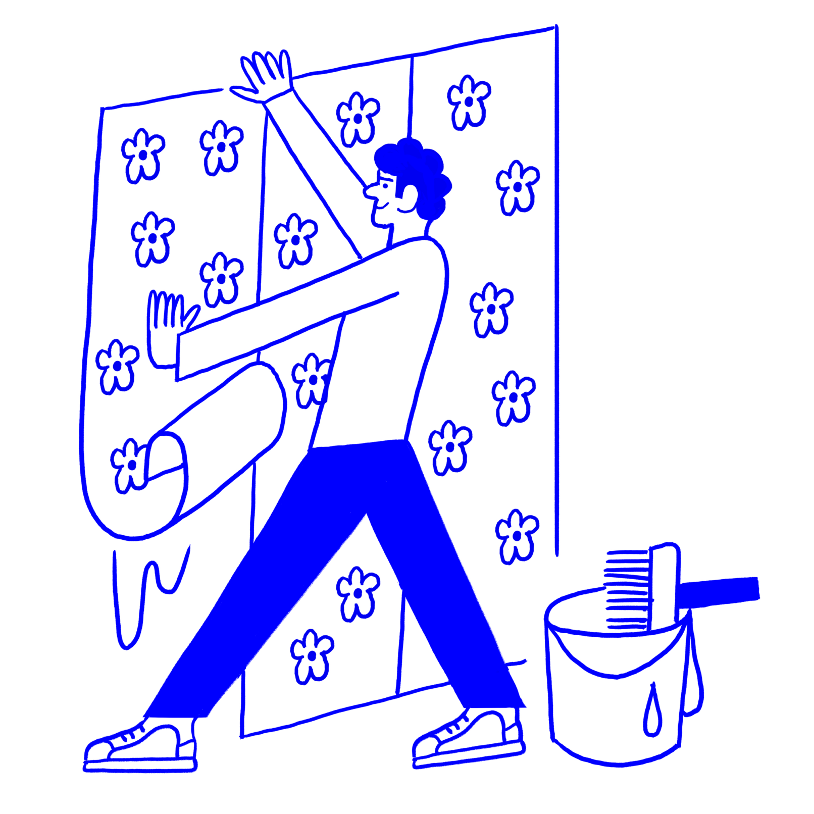 Illustrations for the digital agency HELGA created by visual artist Carolin Loebbert