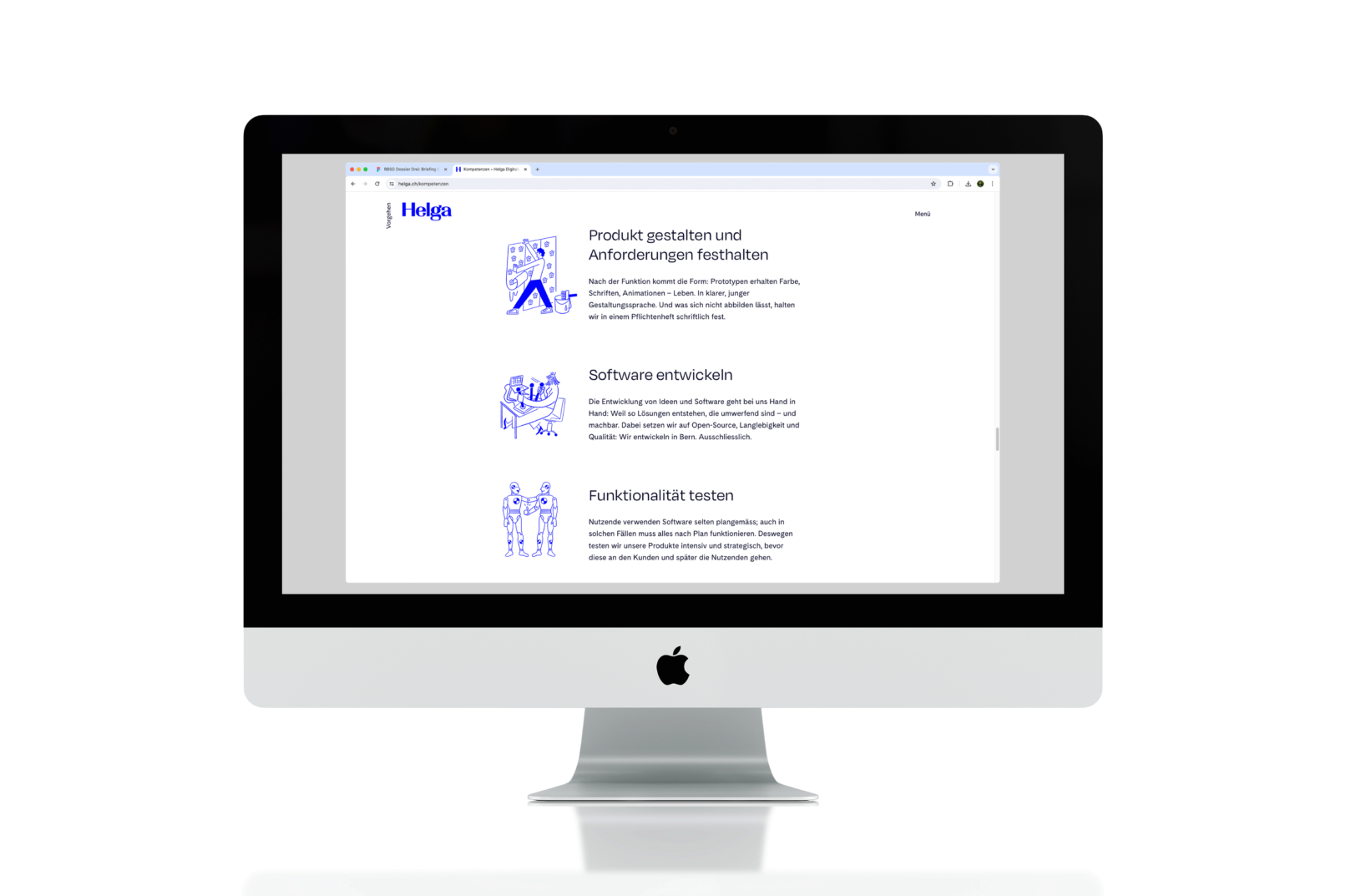 Illustrations for the digital agency HELGA created by visual artist Carolin Loebbert