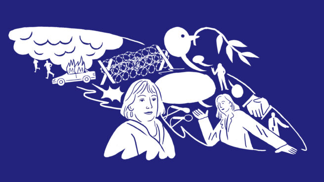 Artwork about Northern Ireland Conflict created for Robert Bosch Stiftung created by Visual Artist Carolin Loebbert.