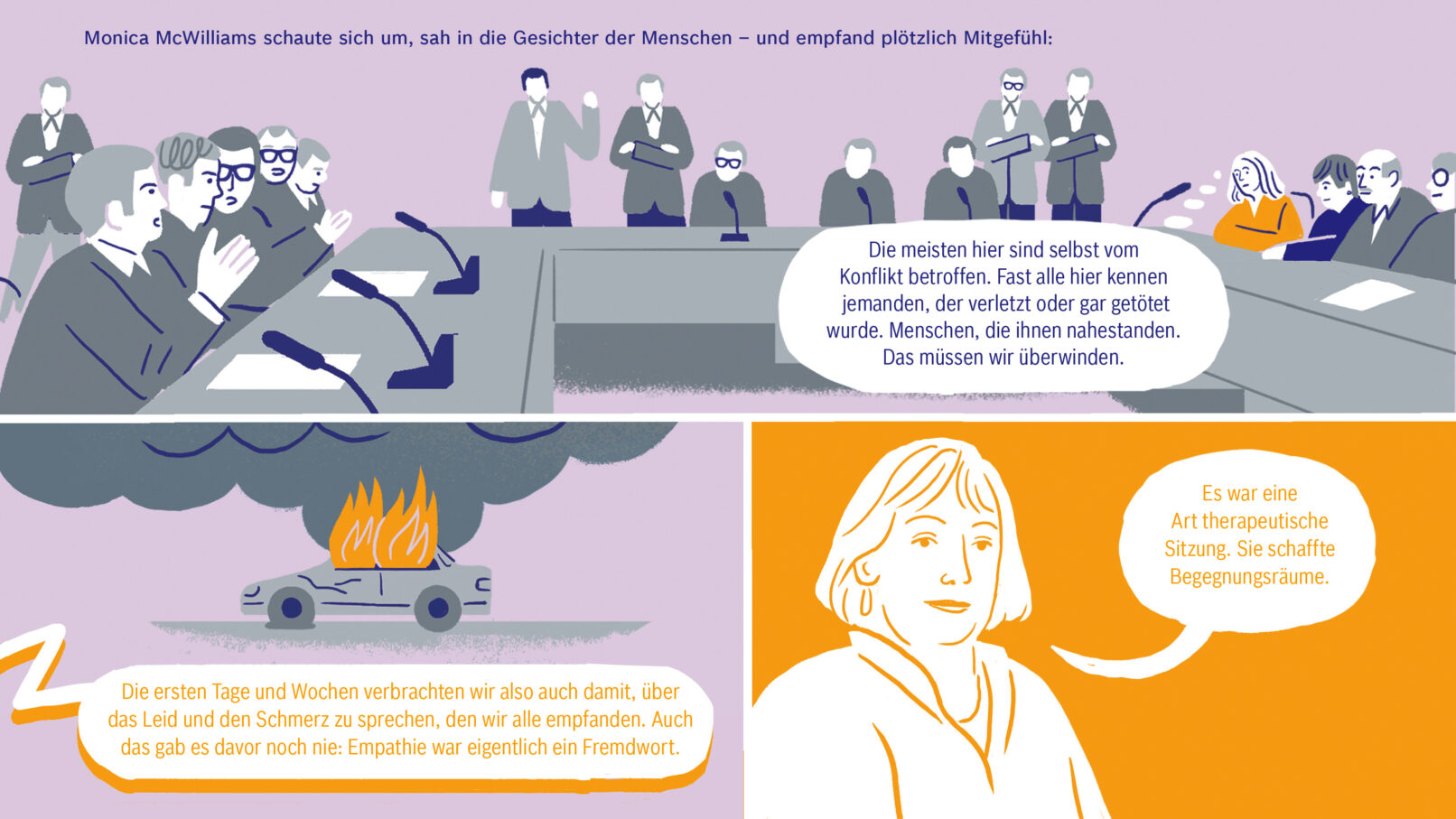 Artwork about Northern Ireland Conflict created for Robert Bosch Stiftung created by Visual Artist Carolin Loebbert.