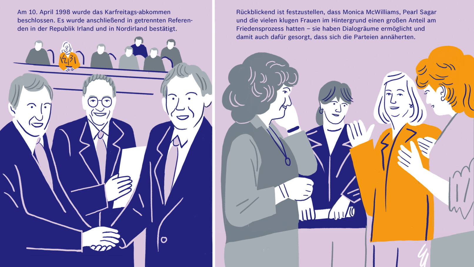 Artwork about Northern Ireland Conflict created for Robert Bosch Stiftung created by Visual Artist Carolin Loebbert.