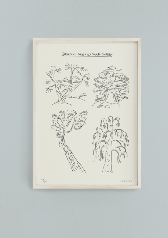 Original art on paper created by visual artist Carolin Loebbert.