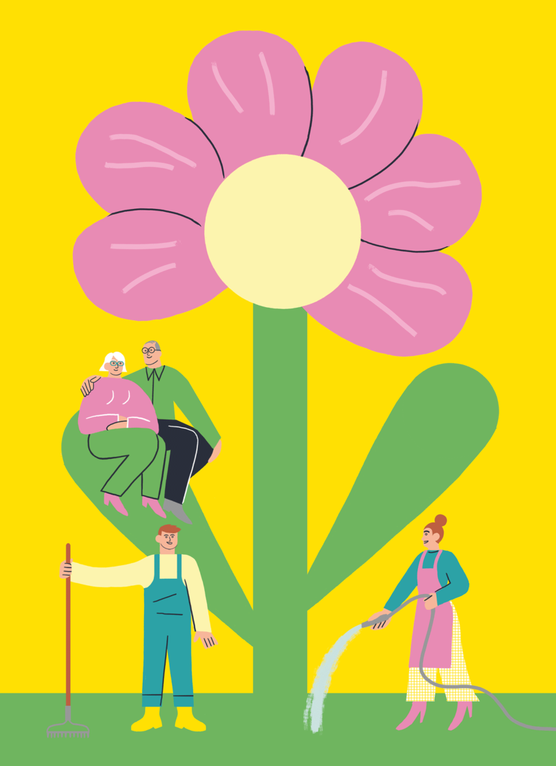 Digital illustration for a book created by Visual Artist and Illustrator Carolin Loebbert.