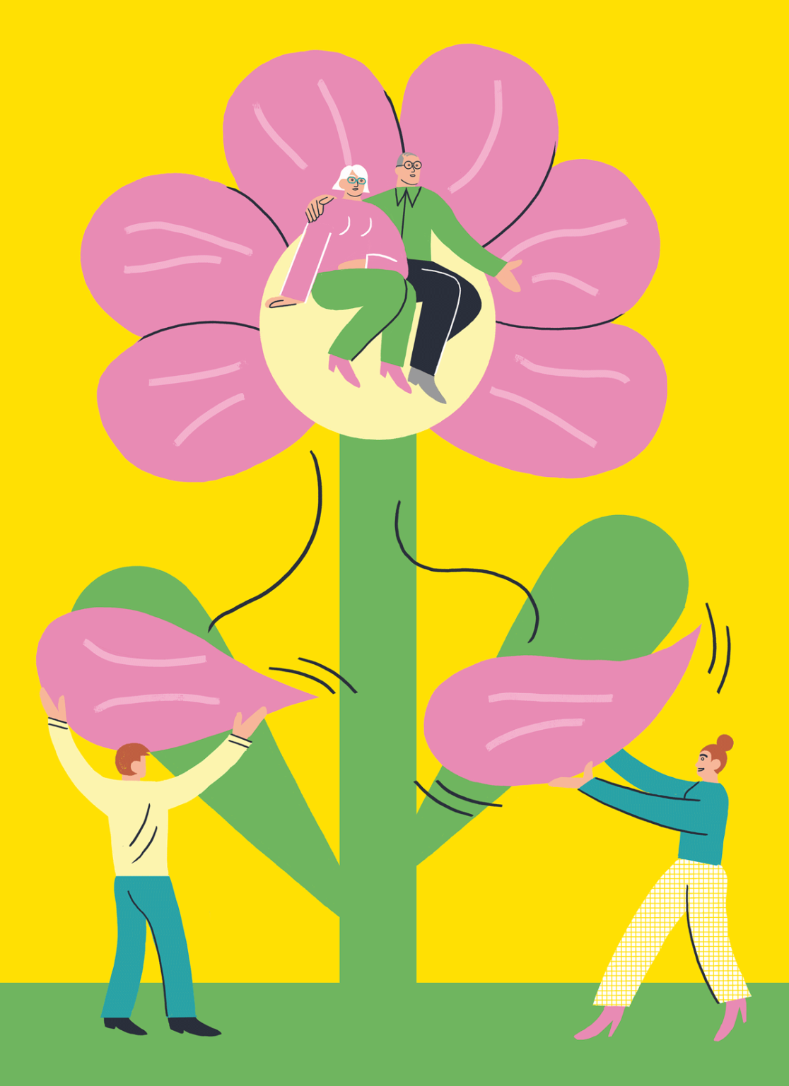 Digital illustration for a book created by Visual Artist and Illustrator Carolin Loebbert.