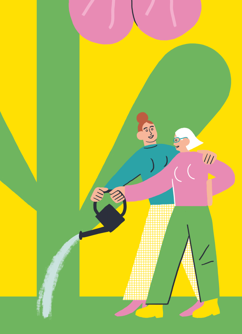 Digital illustration for a book created by Visual Artist and Illustrator Carolin Loebbert.