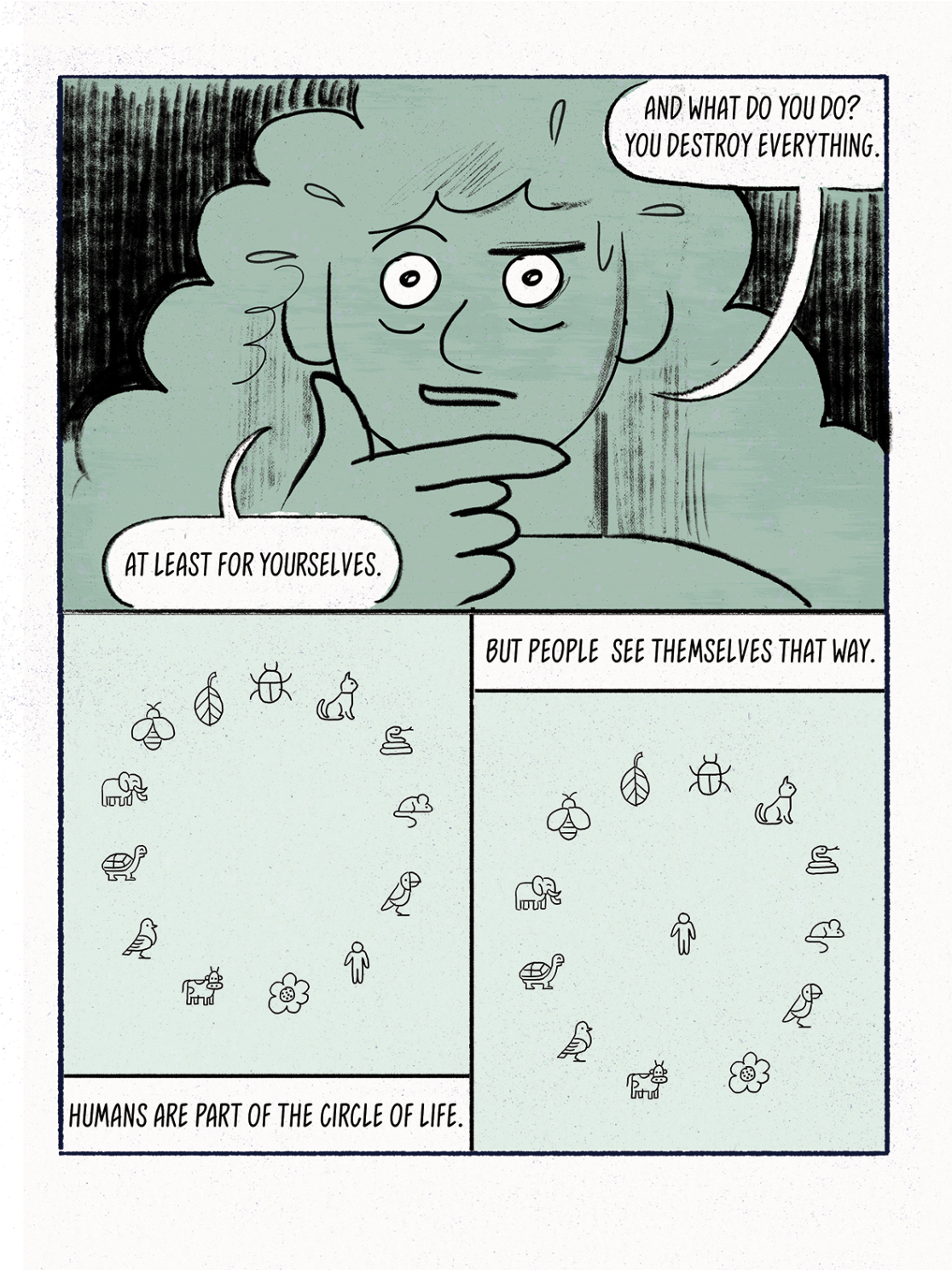 Digital drawing for the Online Comic MAGNA MATER created by Visual Artist Carolin Loebbert.