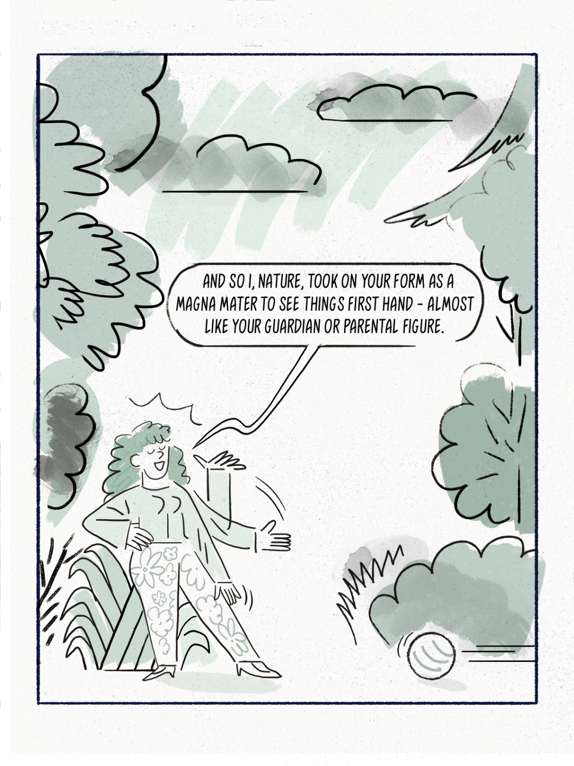 Digital drawing for the Online Comic MAGNA MATER created by Visual Artist Carolin Loebbert.