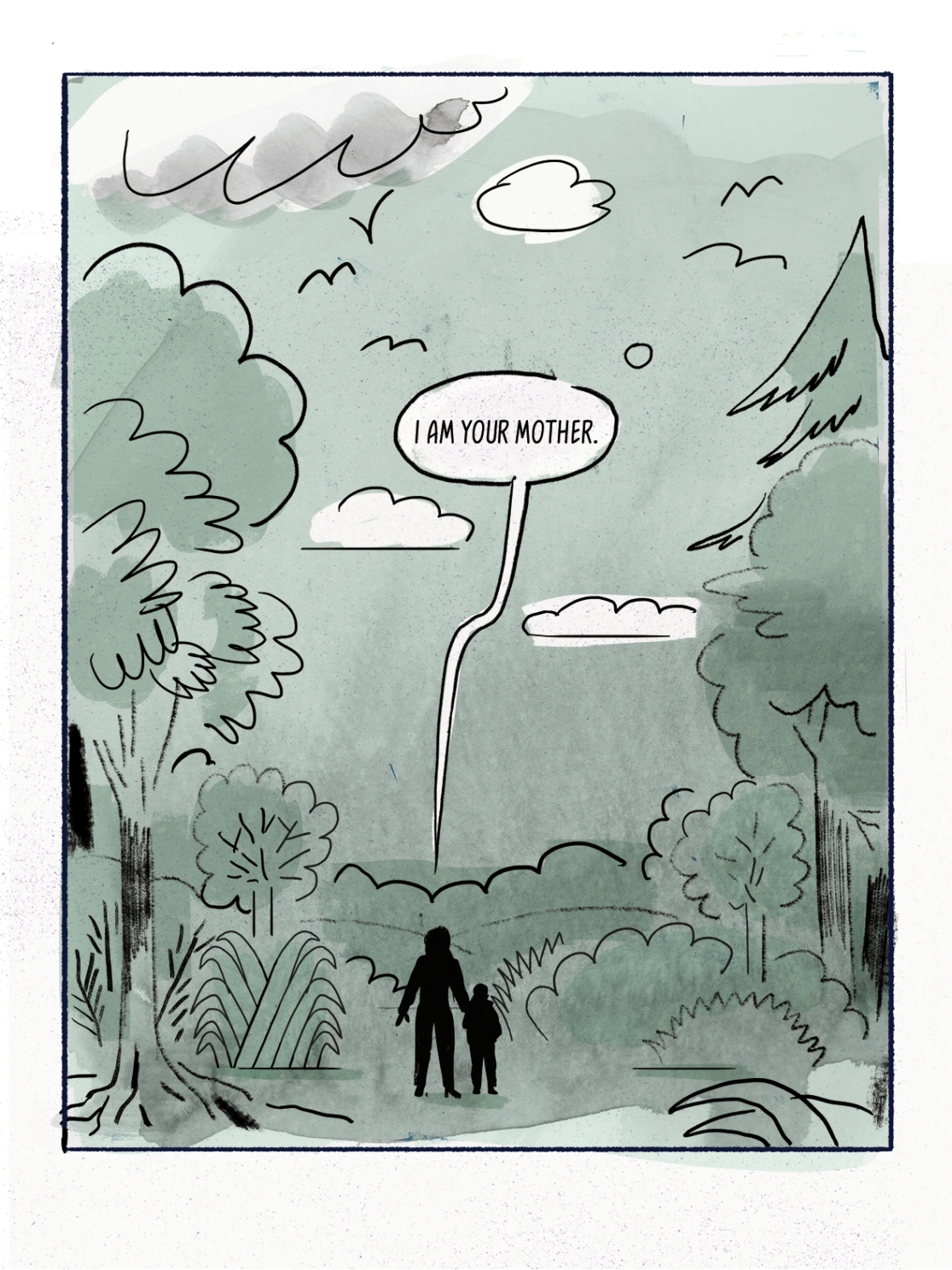 Digital drawing for the Online Comic MAGNA MATER created by Visual Artist Carolin Loebbert.