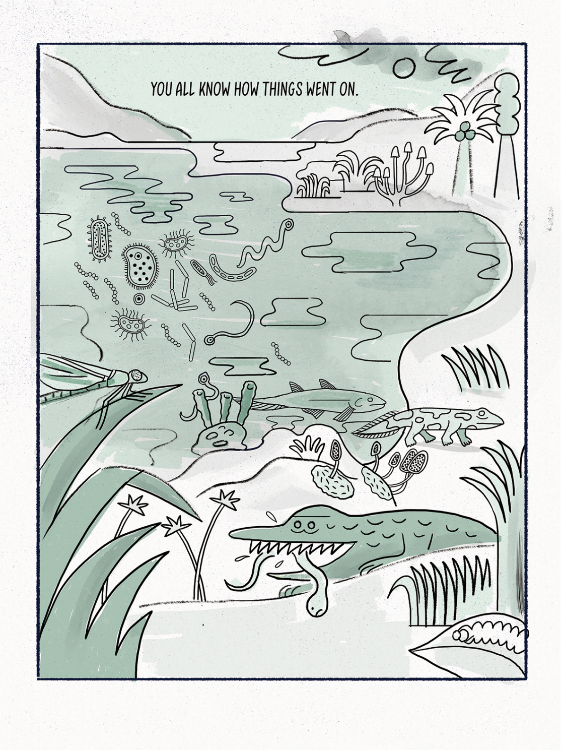 Digital drawing for the Online Comic MAGNA MATER created by Visual Artist Carolin Loebbert.