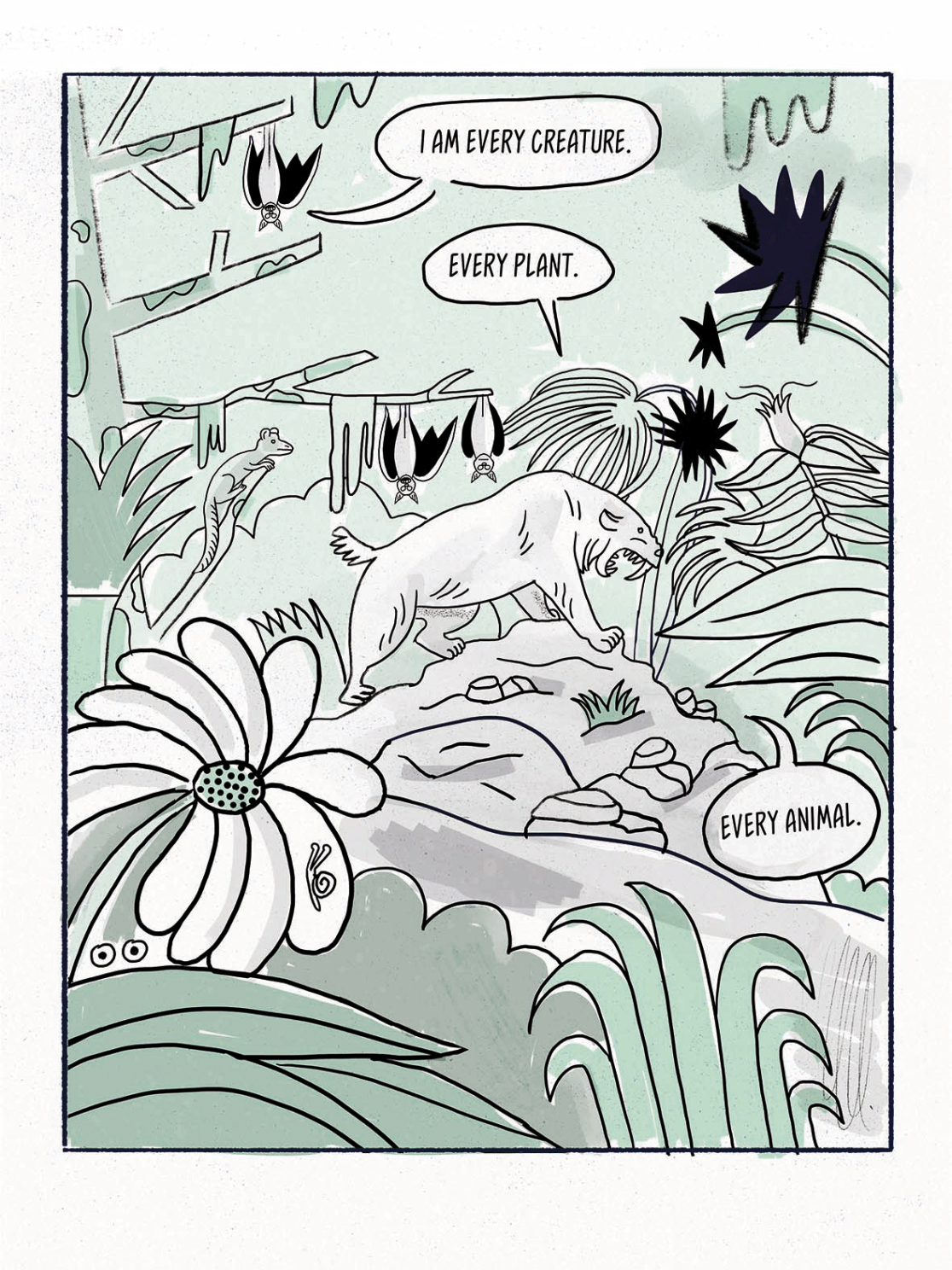 Digital drawing for the Online Comic MAGNA MATER created by Visual Artist Carolin Loebbert.