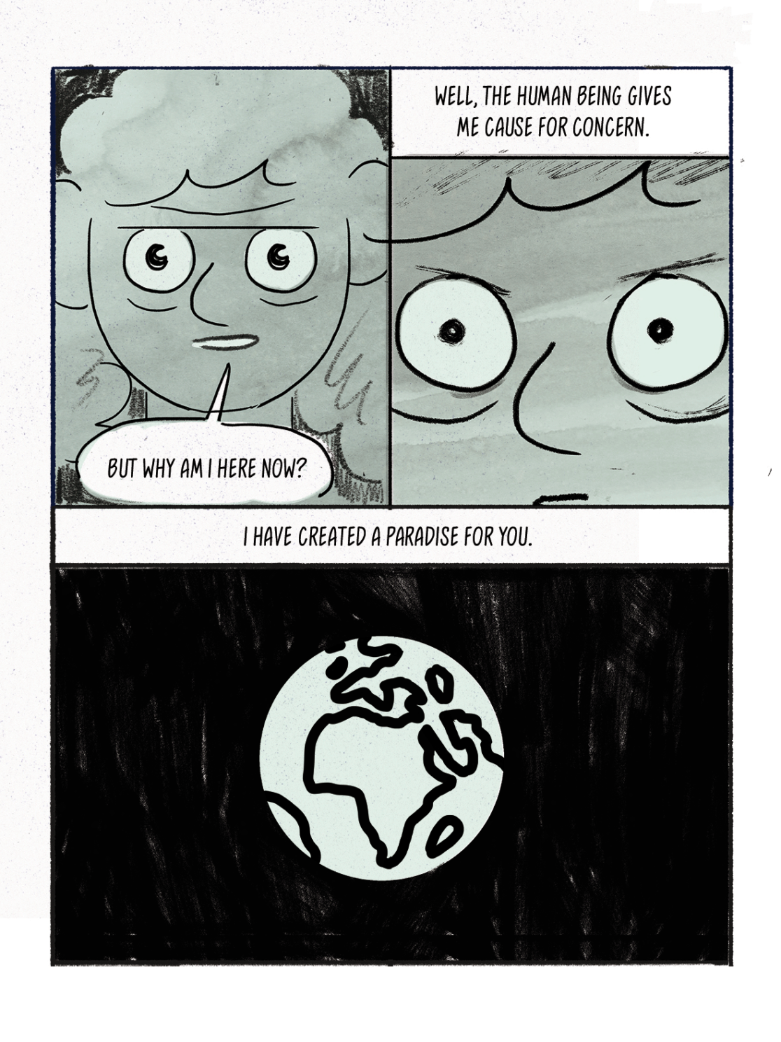 Digital drawing for the Online Comic MAGNA MATER created by Visual Artist Carolin Loebbert.